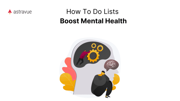 Cover image that says How To Do Lists Boost Mental Health